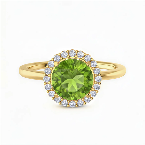Anello Gazzola Gioielli Donna Amuleto in Oro giallo Peridoto 0.78 Ct AN-900A-72-2-9-13-PD-BR-N-DEF-VS - AN-900A-72-2-9-13-PD-BR-N-DEF-VS